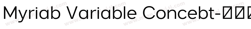 Myriab Variable Concebt字体转换